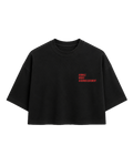 AOA BLACK RED TEXT TEE